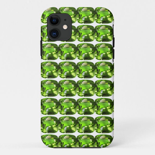 Green Abstract Pattern Case-Mate iPhone Case (Back)