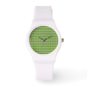 Green Abstract Pattern Watch