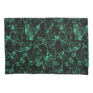 green abstract pillowcase