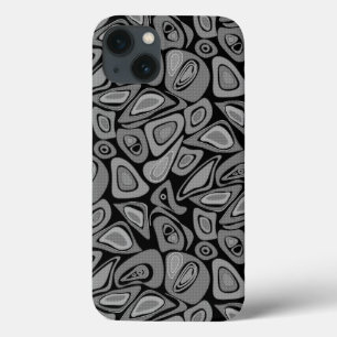 Green, abstract, retro iPhone 13 case