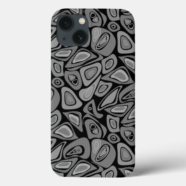 Green, abstract, retro Case-Mate iPhone case (Back)