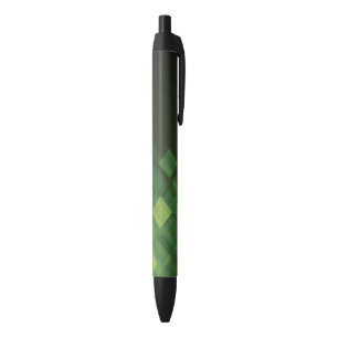 Green abstract technology design black ink pen