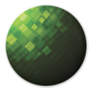 Green abstract technology design ceramic knob