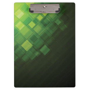 Green abstract technology design clipboard