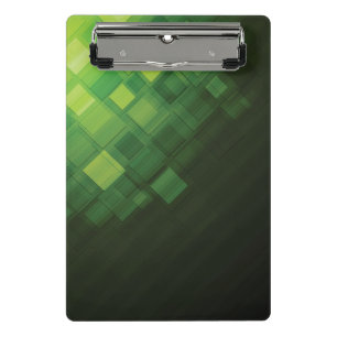 Green abstract technology design mini clipboard