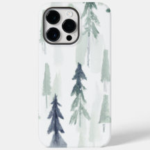 Green Abstract watercolor Forest iPhone case