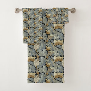 Green Acanthus  Bath Towel Set
