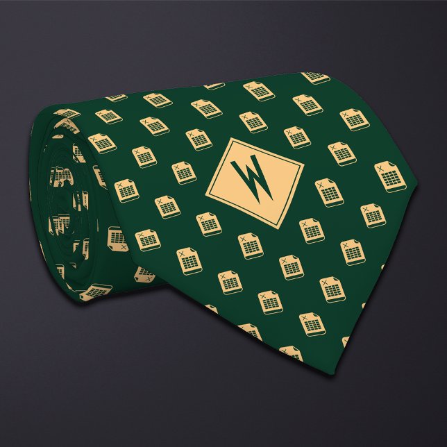 Green Accountant Spreadsheet  Tie (Creator Uploaded)