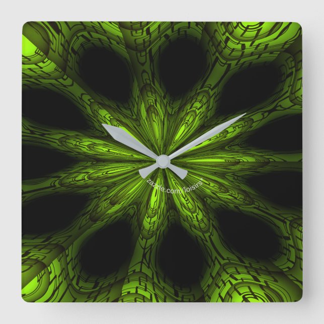 Green Acrylic Wall Clock (Front)
