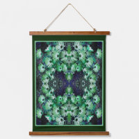 Green African Daisy Flowers Abstract