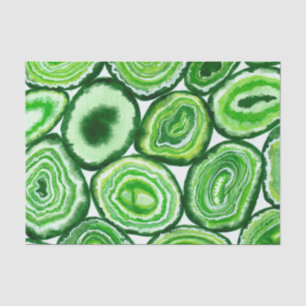 Green agate pattern tissue paper