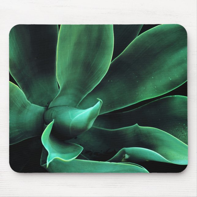 Green Agave Attenuata Mouse Pad (Front)