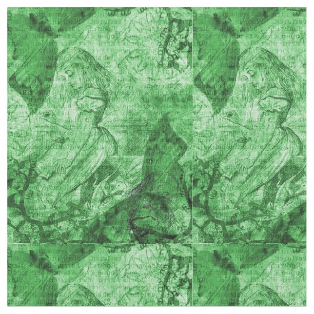 Green Alice Fabric (Close Up)