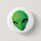 Green alien button