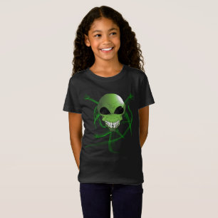 Green alien Girls' Fine Jersey T-Shirt