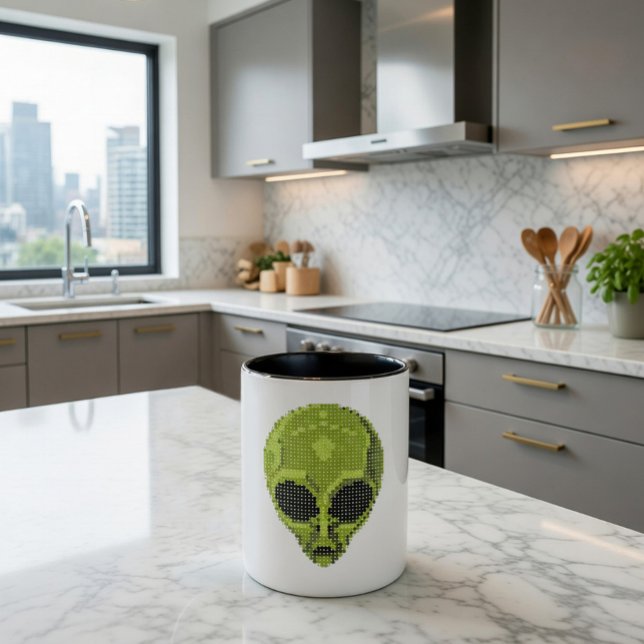 Green Alien Head Mugs (Creator Uploaded)