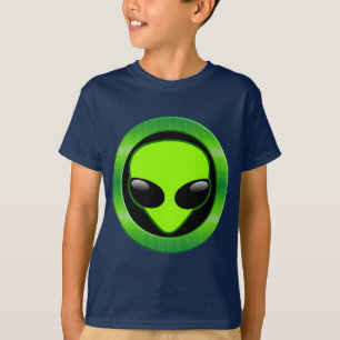 GREEN ALIEN HEAD T-Shirt