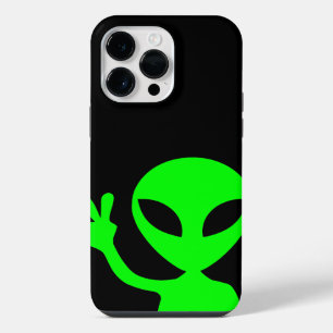 Green Alien iPhone 14 Pro Max Case