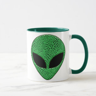 Green Alien Lizard Creature Mug