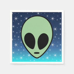 Green Alien Napkin