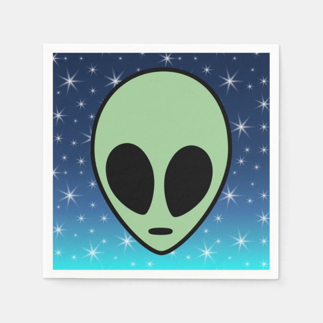 Green Alien Napkin (Front)