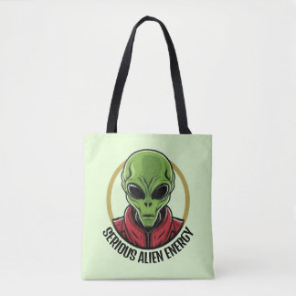 Green Alien Tote Bag
