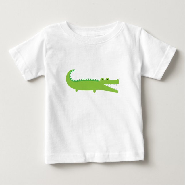 Green Alligator Baby T-Shirt (Front)
