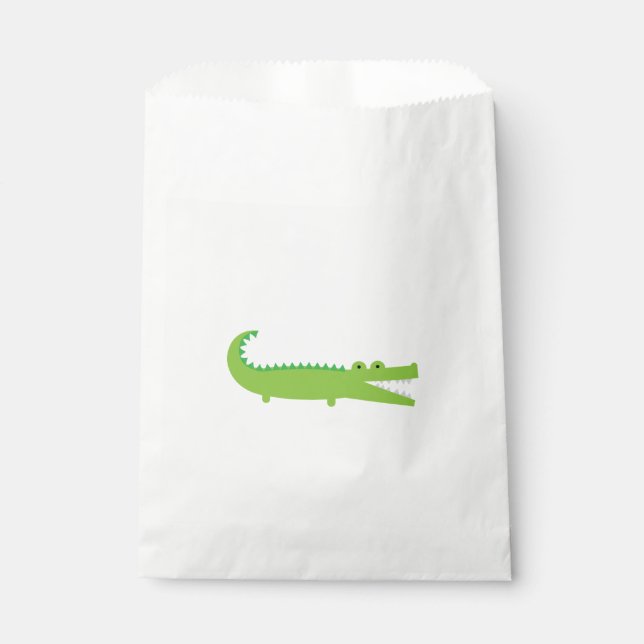 Green Alligator Favour Bags (Front)