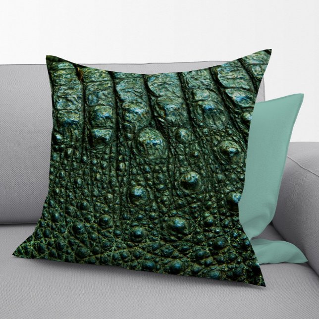 Green Alligator Skin Texture Cushion (Creator Uploaded)