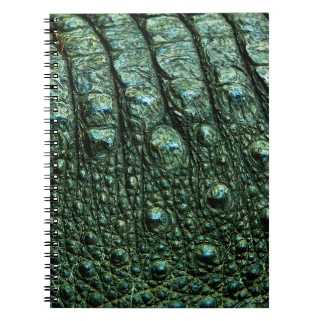 Green Alligator Skin Texture Notebook (Front)