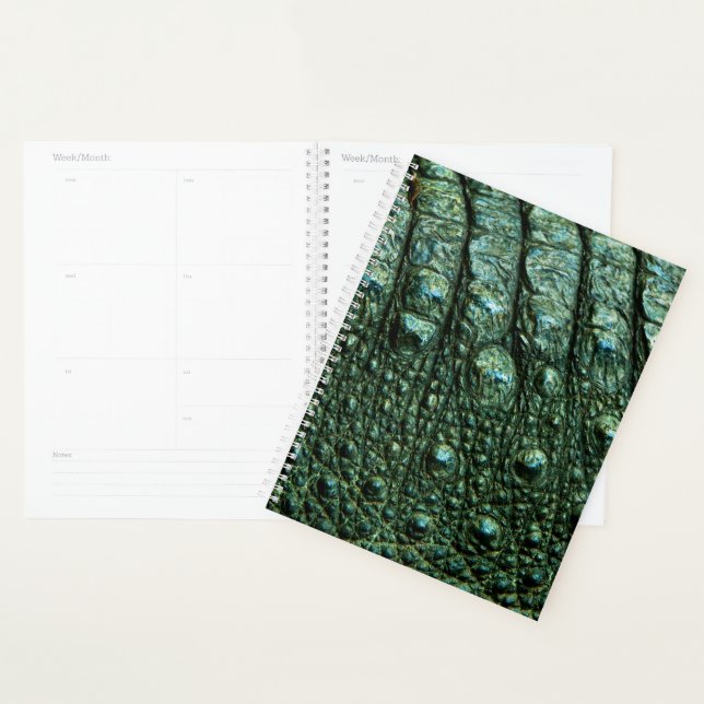 Green Alligator Skin Texture Planner (Display)