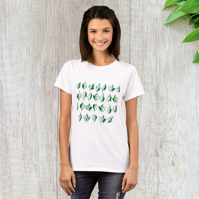 Green Alphabet Womens T-Shirt (Creator Uploaded)