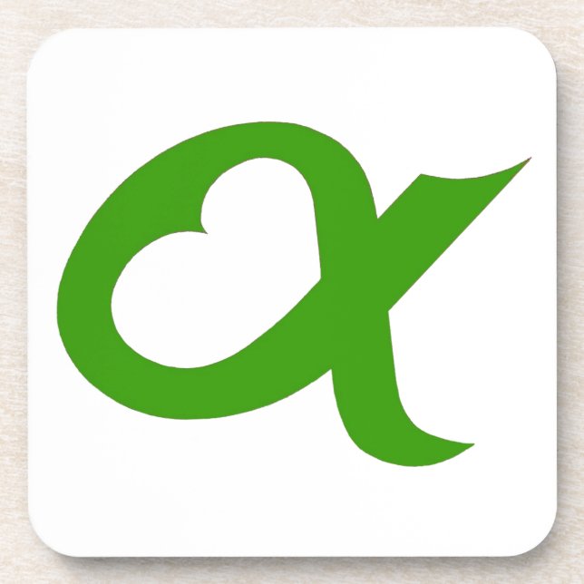 Green Alpheart Coaster (Front)