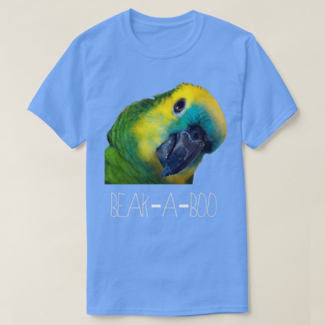 Green Amazon Parrot Bird Funny T-Shirt (Design Front)