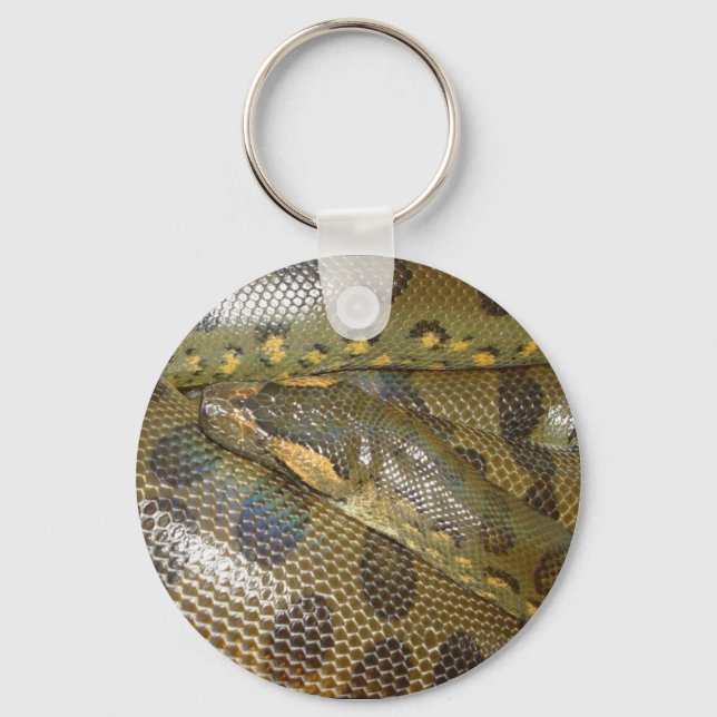 Green Anaconda Key Ring (Front)