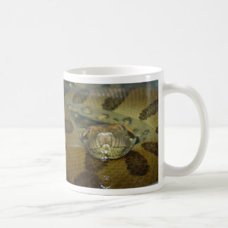 Green Anaconda, Soaking in my coffee, Big Snake Coffee Mug