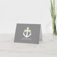 Green Anchor Nautical Baby Shower