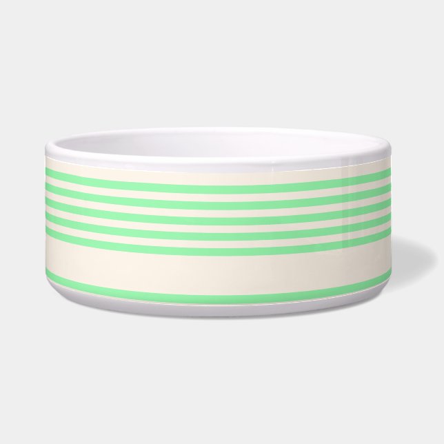 Green and beige five stripes pattern (Front)