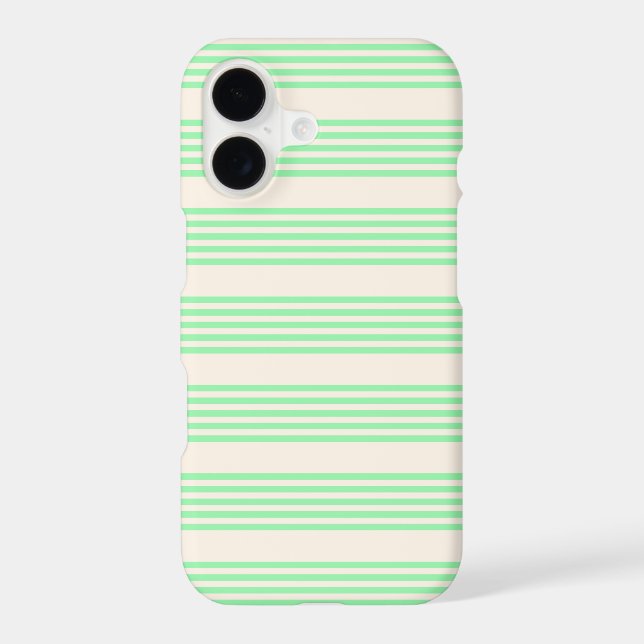 Green and beige five stripes pattern (Back)