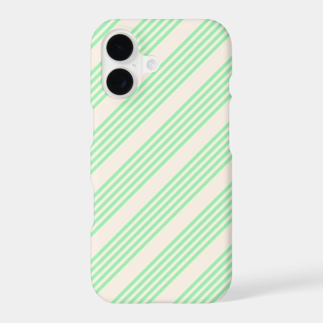 Green and beige five stripes pattern (Back)