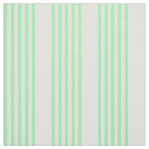 Green and beige five stripes pattern fabric
