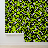 Green and Black 80s Punk Rock Leopard Print