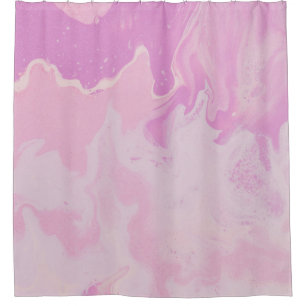 GREEN AND BLACK ABSTRACT PAINTING SHOWER CURTAIN