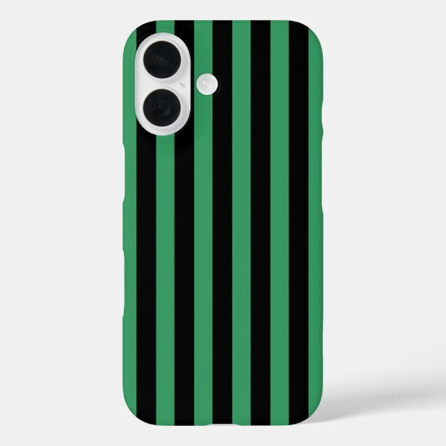 Green and black candy stripes  Case-Mate iPhone case (Back)
