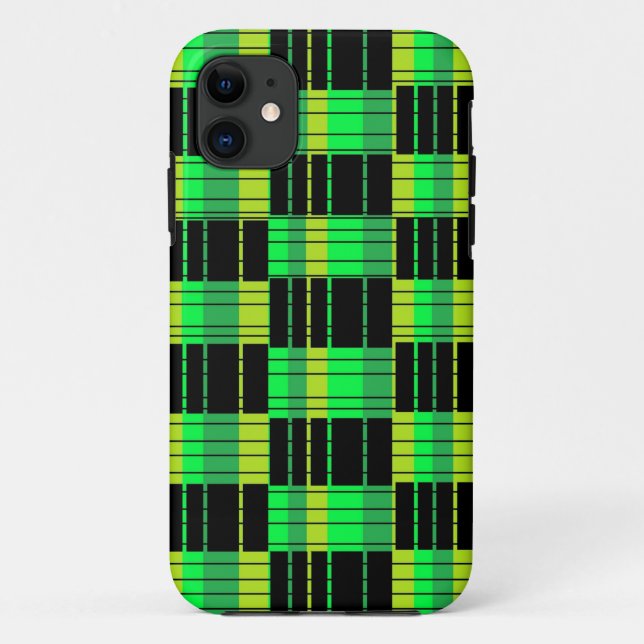 Green and Black Cell Phone Case Bright Phone Case (Back)