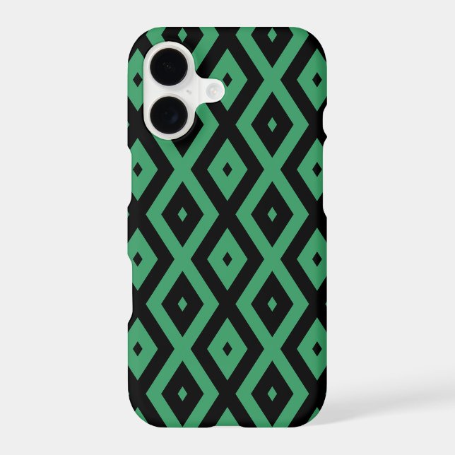 Green and black diamond pattern (Back)