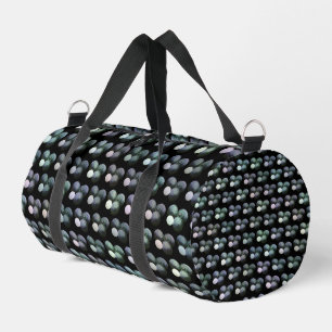 Green And Black Lawn Bowls Pattern, Duffle Bag