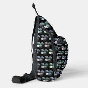 Green And Black Lawn Bowls Pattern, Sling Bag