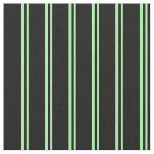 Green and Black Lines Pattern Fabric