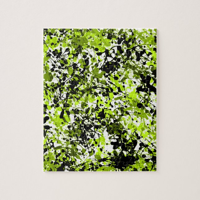 Green and Black Microgreens Jigsaw Puzzle (Vertical)